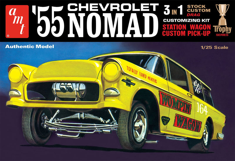 AMT AMT1297 1955 CHEVY NOMAD 1:25 SCALE MODEL KIT