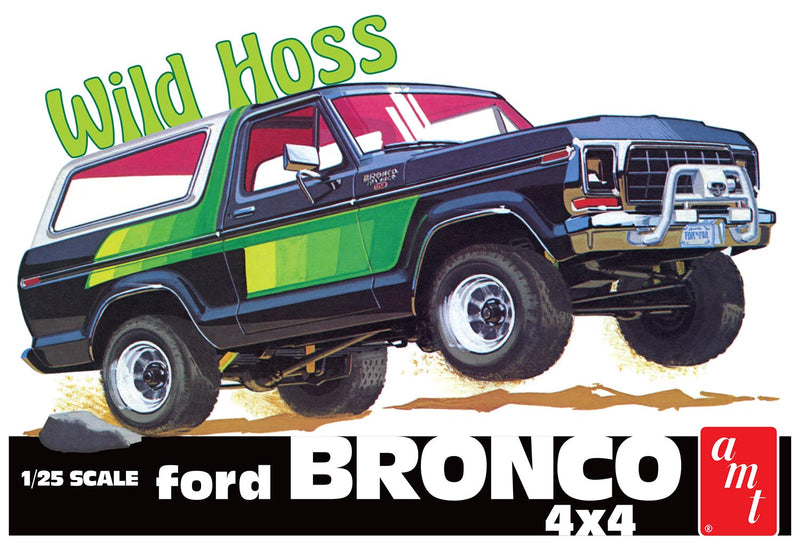 AMT AMT1304 1978 FORD BRONCO WILD HOSSÃƒâ€šÃ‚Â 1:25 SCALE MODEL KIT