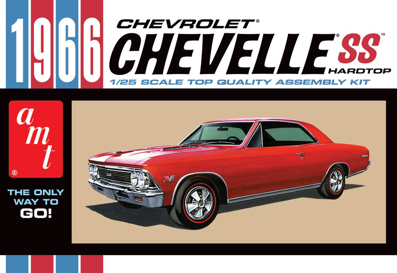AMT AMT1342 1966 CHEVY CHEVELLE SS 1:25 SCALE MODEL KIT