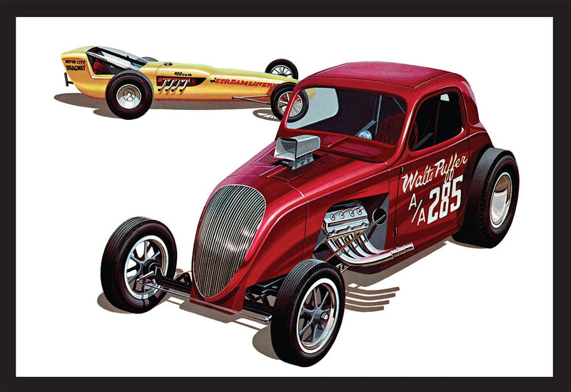 AMT AMT1380 FIAT DOUBLE DRAGSTER 1:25 SCALE MODEL KIT