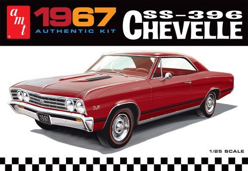 AMT AMT1388 1967 CHEVROLET CHEVELLE SS396 1:25 SCALE MODEL KIT