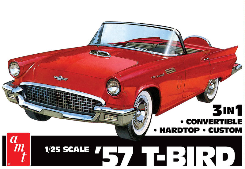 AMT AMT1397 1957 FORD THUNDERBIRD 1:25 SCALE MODEL KIT
