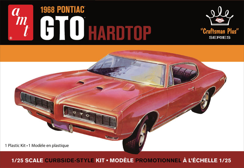 AMT AMT1411M 1968 PONTIAC GTO HARDTOP CRAFTSMAN PLUS 1:25 SCALE MODEL KIT