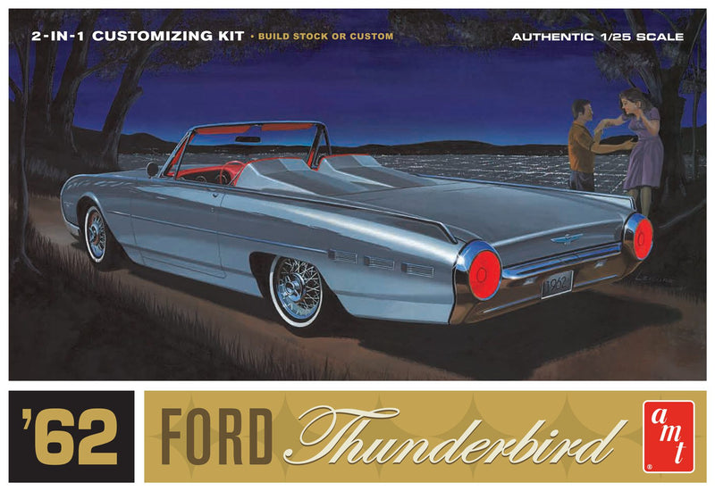 AMT AMT682 1962 FORD THUNDERBIRD 1:25 SCALE MODEL KIT