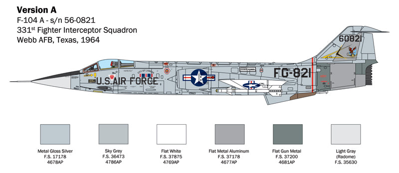 Italeri 2515 - SCALE 1 : 32 F-104 STARFIGHTER A/C