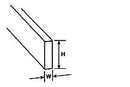 Plastruct 92071 (ARR-5) Clear Acrylic Rectangular Rod, 5/8" x 1/8" (3-Pack)