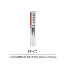 DSPIAE FBT-4/0 Interchangeable Aluminum-Shank Fine Brush Tips, 4/0 (3-Pack)