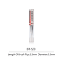 DSPIAE FBT-5/0 Interchangeable Aluminum-Shank Fine Brush Tips, 5/0 (3-Pack)