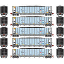 PREORDER Athearn ATH-1044 HO Ortner 5-Bay Hopper With Load, UP