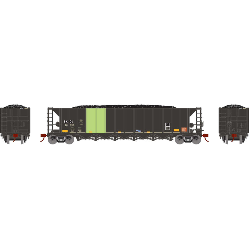 PREORDER Athearn ATH-1098 HO Ortner 5-Bay Hopper With Load, SKOL