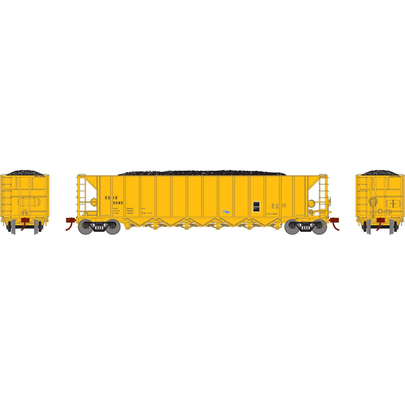 PREORDER Athearn ATH-1117 HO Ortner 5-Bay Hopper With Load, SSIX
