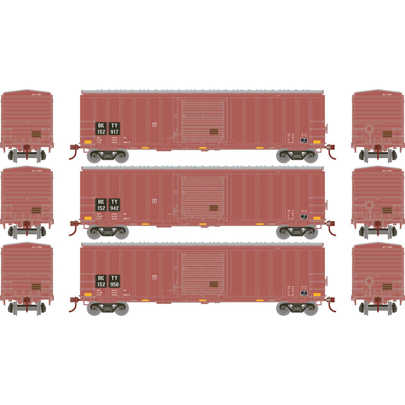 Athearn ATH-1181 HO 50ft ACF Outside Post Box Car, BKTY