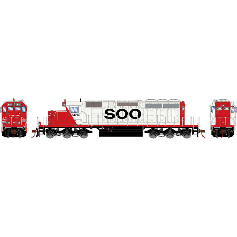 PREORDER Athearn ATH-1233 HO EMD SD40-2 Locomotive, SOO