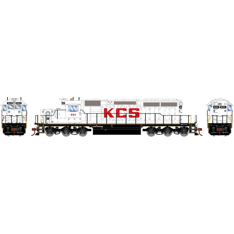 PREORDER Athearn ATH-1235 HO EMD SD40-2 Locomotive, KCS