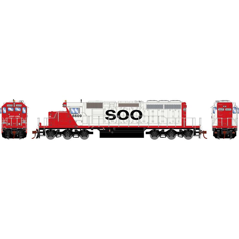 PREORDER Athearn ATH-1257 HO EMD SD40-2 Locomotive With DCC & Sound, SOO