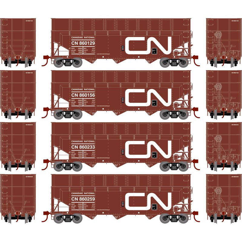 PREORDER Athearn ATH-1287 HO 40' Wood Chip Hopper With Load, CN