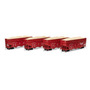 Athearn ATH-1290 HO 40' Wood Chip Hopper With Load, GM