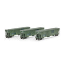 PREORDER Athearn ATH-1328 HO FMC 4700 Covered Hopper, NOKL Primed For Grime 'Ex-CNW'