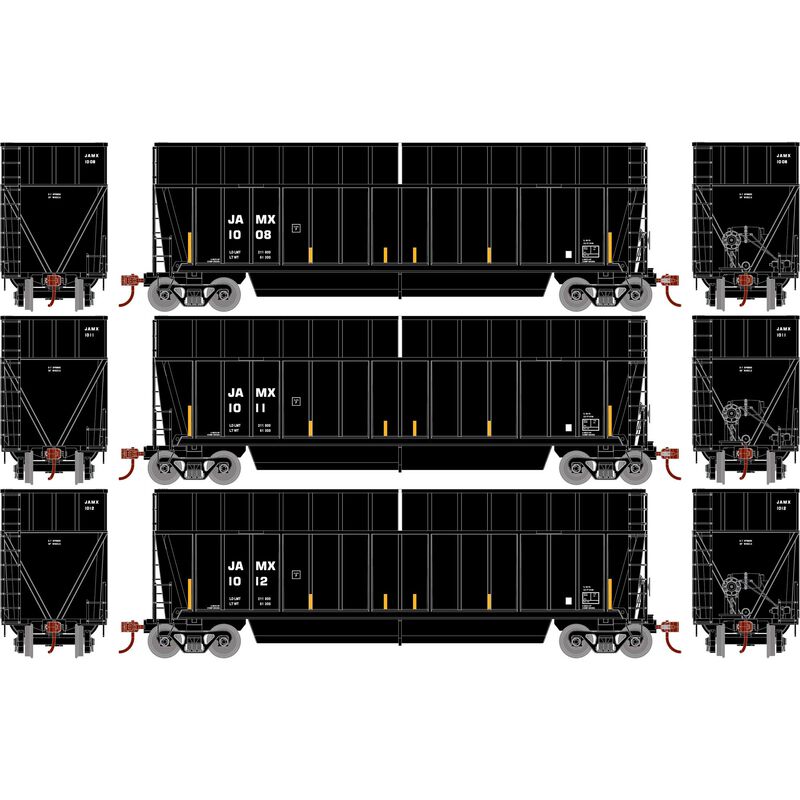 PREORDER Athearn ATH-1384 HO ATH Berwick Bathtub Extended Side Gondola, JAMX