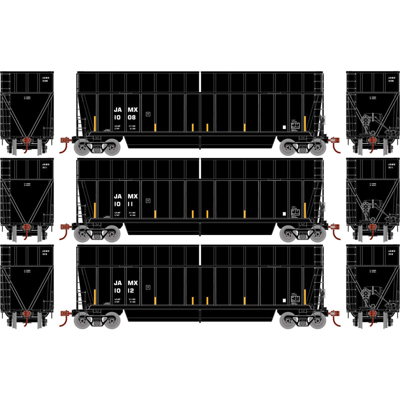 PREORDER Athearn ATH-1384 HO ATH Berwick Bathtub Extended Side Gondola, JAMX