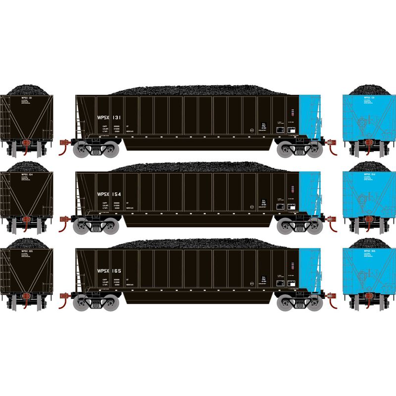 PREORDER Athearn ATH-1392 HO ATH Berwick Bathtub Gondola With Load, WPSX