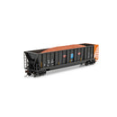 PREORDER Athearn ATH-1399 HO ATH Berwick Bathtub Gondola With Load, DJJX Primed For Grime