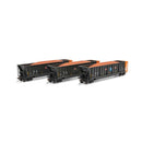 Athearn HO ATH-1400 Berwick Bathtub Gondola with Load, DJJX Primed For Grime