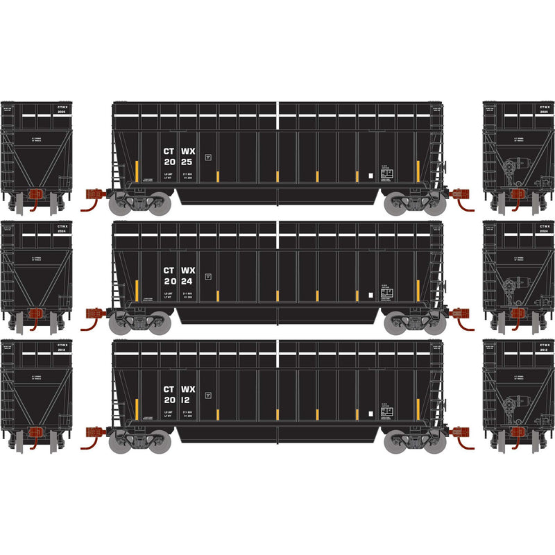 PREORDER Athearn ATH-1405 N ATH Berwick Bathtub Extended Side Gondola, CTWX