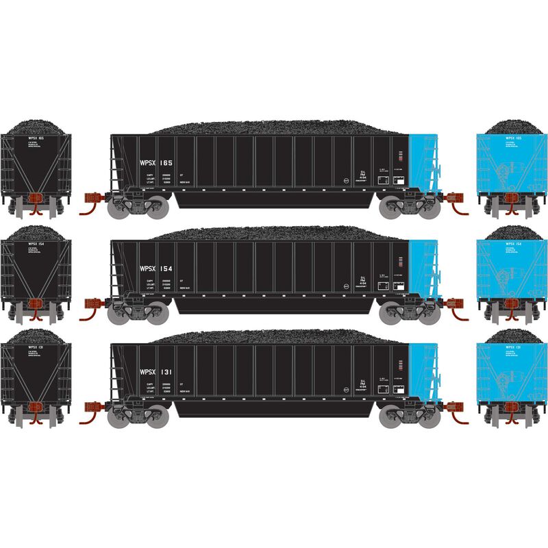 PREORDER Athearn ATH-1417 N ATH Berwick Bathtub Gondola With Load, WPSX