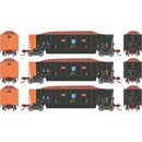 PREORDER Athearn ATH-1422 N ATH Berwick Bathtub Gondola With Load, DJJX Primed For Grime