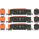 PREORDER Athearn ATH-1422 N ATH Berwick Bathtub Gondola With Load, DJJX Primed For Grime