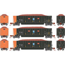 PREORDER Athearn ATH-1423 N ATH Berwick Bathtub Gondola With Load, DJJX Primed For Grime