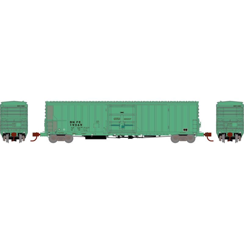 PREORDER Athearn ATH-1466 N ATH 57' FGE Mechanical Reefer, BNFE Primed For Grime 'Faded Green'