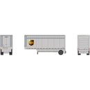 Athearn ATH-1557 HO ATH 28' Parcel (PUP) Trailer, UPS With Shield