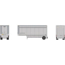 PREORDER Athearn ATH-1562 HO ATH 28' Parcel (PUP) Trailer, UPS Without Shield