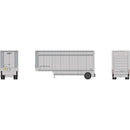 Athearn ATH-1561 HO ATH 28' Parcel (PUP) Trailer, UPS Without Shield
