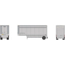 Athearn ATH-1564 HO ATH 28' Parcel (PUP) Trailer, UPS Without Shield