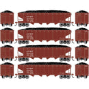PREORDER Athearn ATH-1571 HO ATH 40' 4-Bay Offset Hopper With Load, ATSF