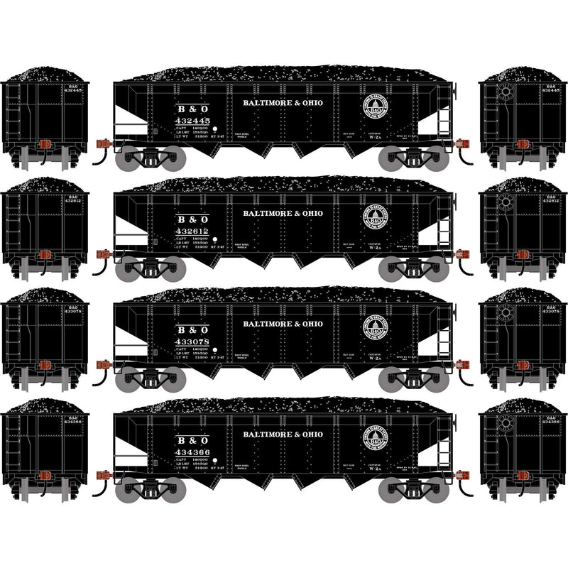 PREORDER Athearn ATH-1574 HO ATH 40' 4-Bay Offset Hopper With Load, BO