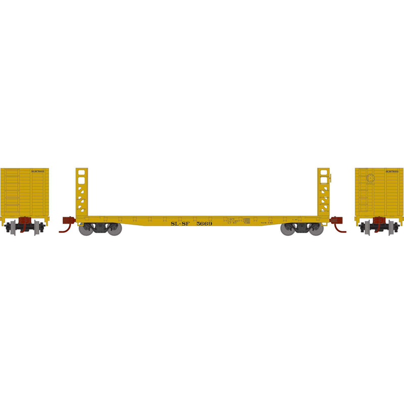 PREORDER Athearn ATH-1597 N ATH 53' GSC Bulkhead Flat Car, SLSF