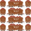 Athearn ATH-1697 HO 26' PC&F Ore Car Tight-Bottom High Side With Load, SP