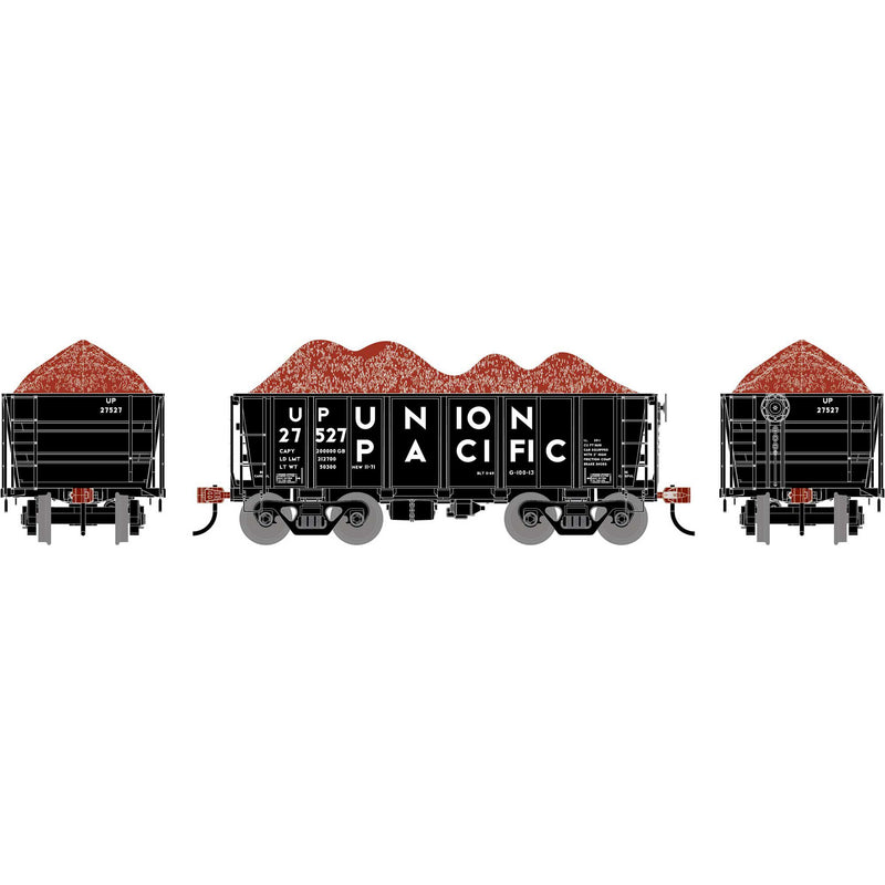 PREORDER Athearn ATH-1698 HO 26' PC&F Ore Car Tight-Bottom Low Side With Load, UP