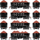 Athearn ATH-1699 HO 26' PC&F Ore Car Tight-Bottom High Side With Load, UP