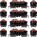 Athearn ATH-1703 HO 26' PC&F Ore Car Tight-Bottom High Side With Load, CP
