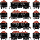 PREORDER Athearn ATH-1705 HO 26' PC&F Ore Car Tight-Bottom High Side With Load, PRR