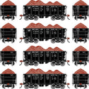 PREORDER Athearn ATH-1705 HO 26' PC&F Ore Car Tight-Bottom High Side With Load, PRR