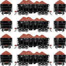 PREORDER Athearn ATH-1706 HO 26' PC&F Ore Car Tight-Bottom High Side With Load, PRR