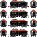 PREORDER Athearn ATH-1708 HO 26' PC&F Ore Car Tight-Bottom High Side With Load, NDM