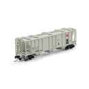 PREORDER Athearn ATH-1722 N PS-2 2893 3-Bay Covered Hopper, MILW Primed For Grime