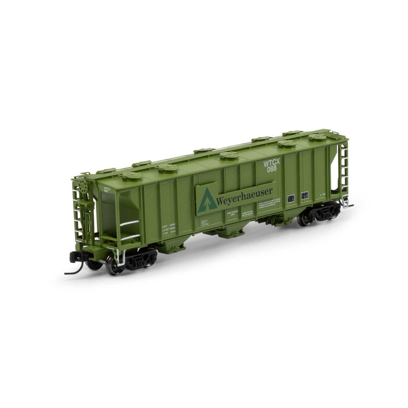 Athearn ATH-1731 N PS-2 2893 3-Bay Covered Hopper, WCTX